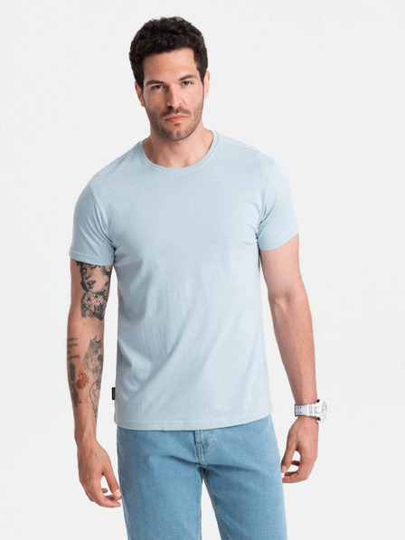 Ombre Clothing Hellblaues Herren-T-Shirt Ombre Clothing