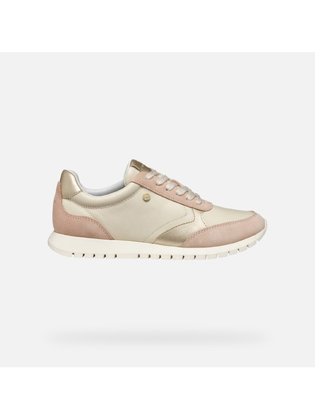 Geox Creme Damen Geox Sukie 2.0 Turnschuhe