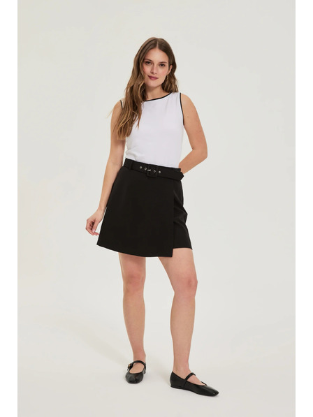 Moodo Schwarze Shorts-Rock Moodo