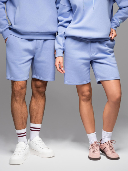 Ombre Clothing Unisex-Trainingshorts mit geripptem Bund - Lavendel V9 OU-SRBC-0101 Ombre Clothing