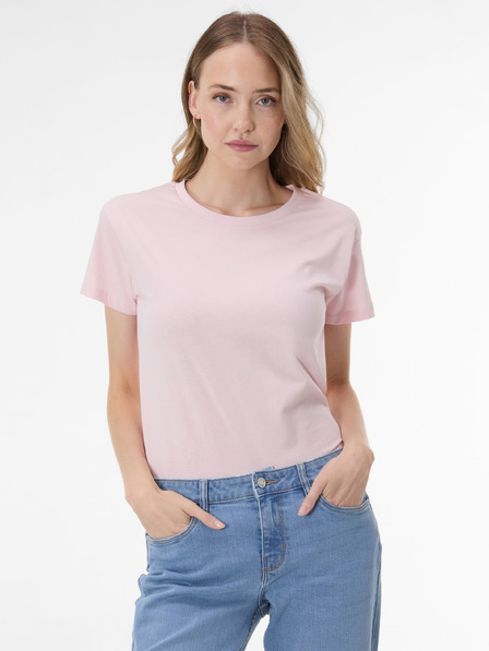 Orsay Hellrosa Damen-T-Shirt mit kurzen Ärmeln ORSAY