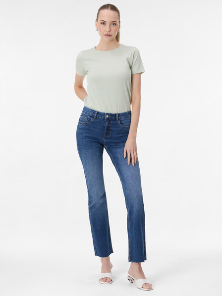Orsay Hellgrünes Damen-T-Shirt mit kurzen Ärmeln ORSAY
