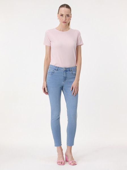 Orsay Hellrosa Damen-T-Shirt mit kurzen Ärmeln ORSAY