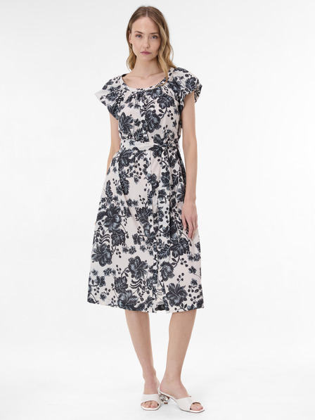 Orsay Schwarzes geblümtes Damenkleid ORSAY
