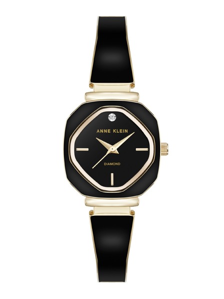 Anne Klein Damenuhr Anne Klein AK/5402GPBK mit eckigem Zifferblatt