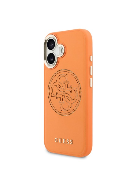 Guess Guess PU Perforated 4G Logo MagSafe Rückseitenschutz für iPhone 17 Orange