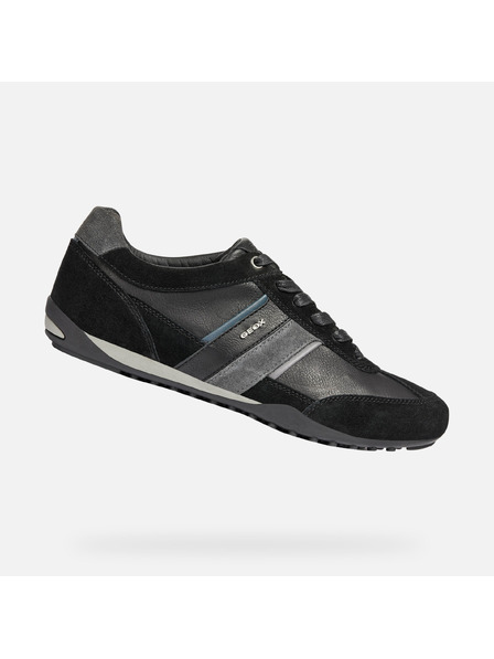 Geox Schwarze Herren Geox Wells Turnschuhe