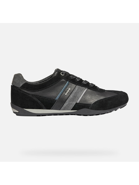 Geox Schwarze Herren Geox Wells Turnschuhe