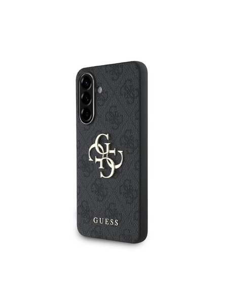 Guess Guess PU 4G Metal Logo Rückseitenschutz für Samsung Galaxy A36 Grey