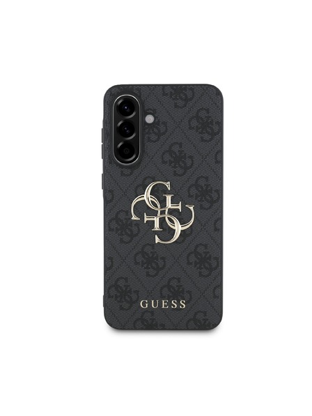 Guess Guess PU 4G Metal Logo Rückseitenschutz für Samsung Galaxy A36 Grey