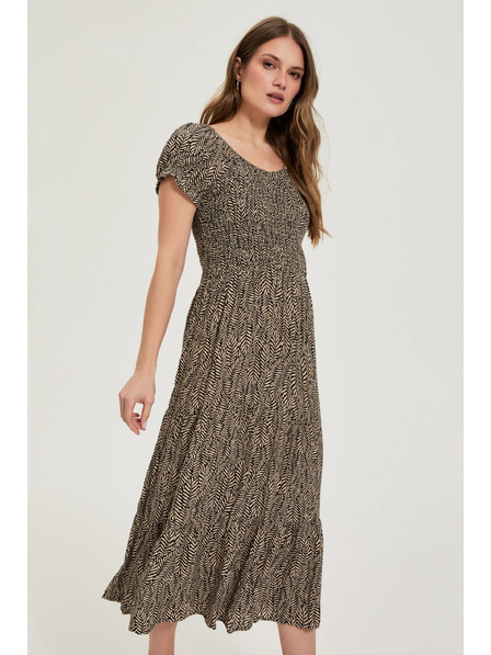 Moodo Viskose Midi-Kleid Moodo