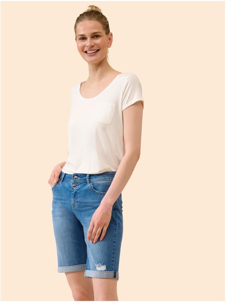 Orsay Blaue Jeansshorts im Used-Look ORSAY