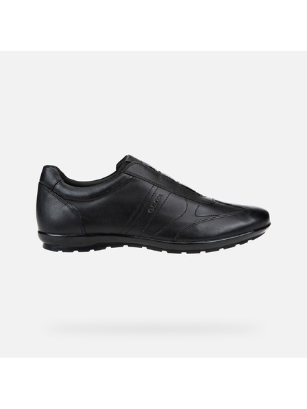 Geox Schwarze Herrenschuhe Geox Uomo Symbol