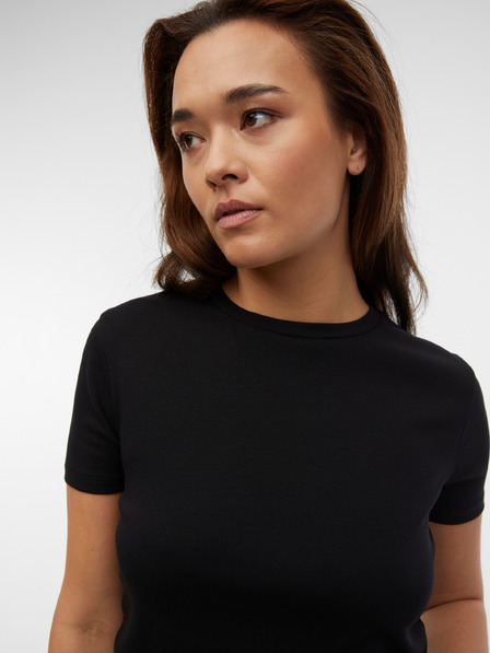 Orsay Schwarzes kurzes Damen-T-Shirt ORSAY
