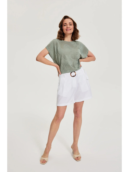 Moodo Baumwoll-Shorts weiß Moodo