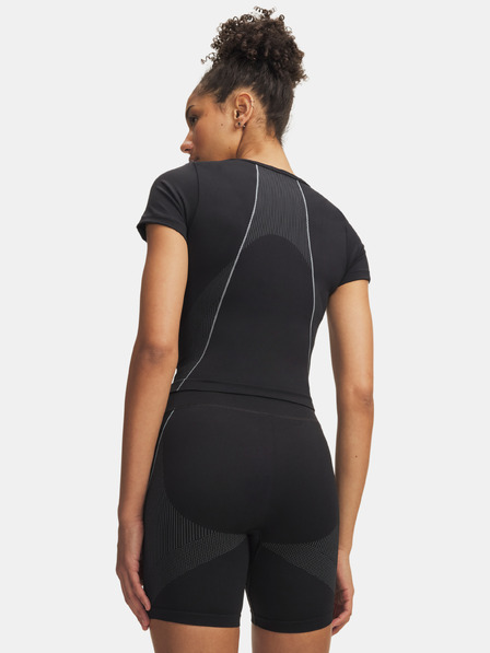 Under Armour Damen-T-Shirt Under Armour Vanish Seamless Crop Zip SS