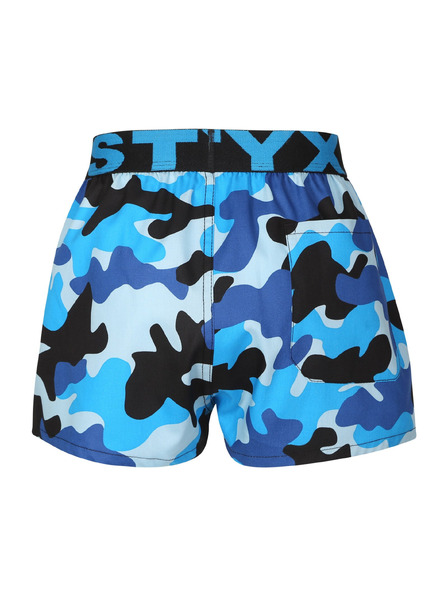 Styx Kinder-Slip Styx art Sportgummiband Tarnung blau