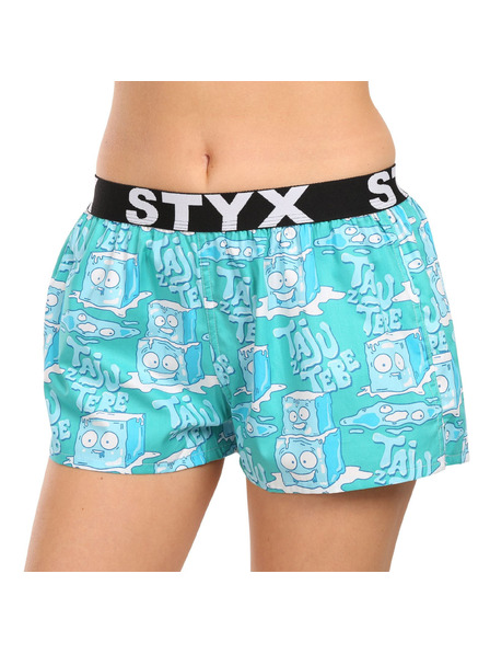 Styx Damen-Shorts Styx art Sportgummiband Eiswürfel