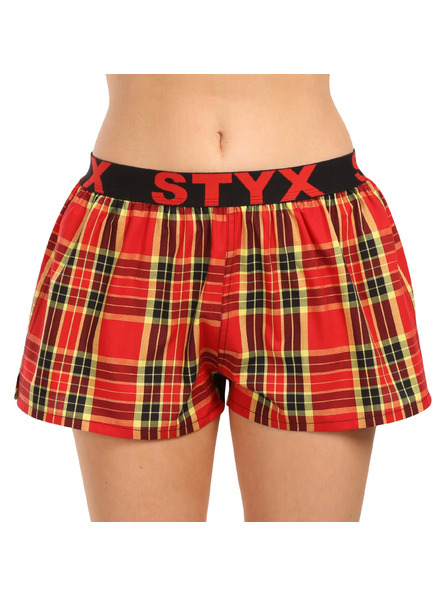 Styx Dreierpack - Damen-Shorts Styx Sportgummiband mehrfarbig