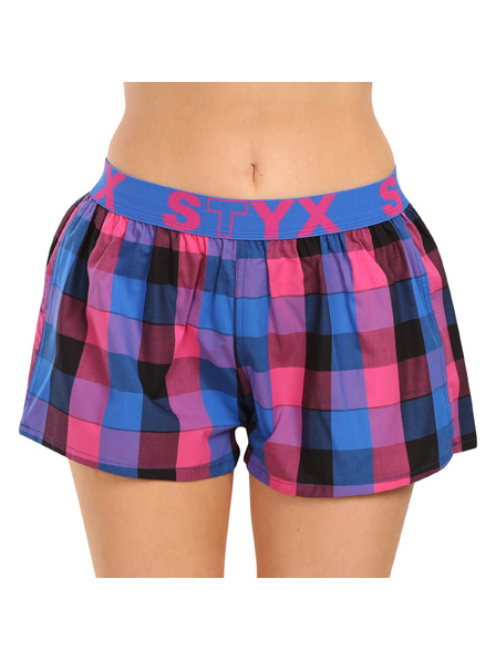 Styx Dreierpack - Damen-Shorts Styx Sportgummiband mehrfarbig