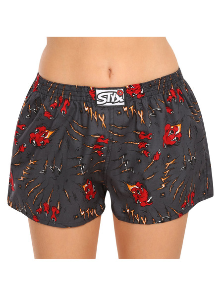 Styx Dreier-Set - Damen-Slip Styx art klassisches Gummiband mehrfarbig