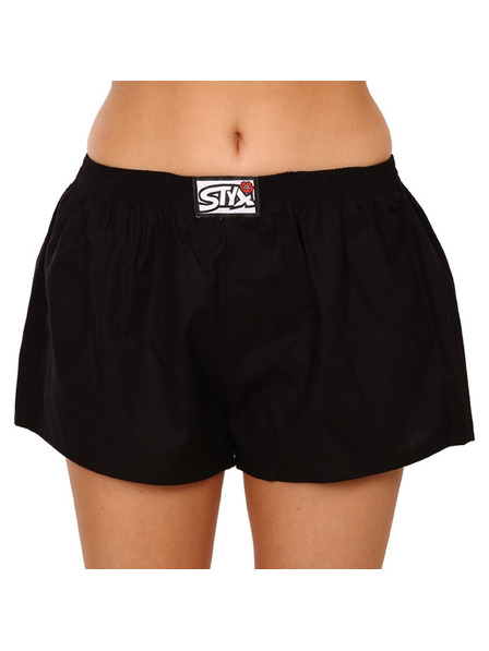 Styx Dreierpack - Damen-Shorts Styx klassisches Gummiband schwarz