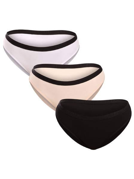 Pietro Filipi Dreierpack - Damen-Slip Pietro Filipi mehrfarbig