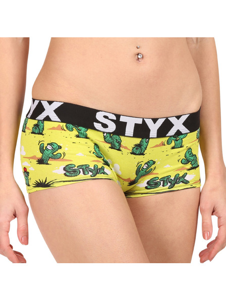 Styx Damen-Slip Styx art mit Beinabschluss Kakteen