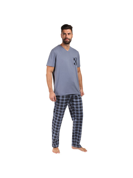 Nedeto Herren-Pyjama Nedeto mehrfarbig