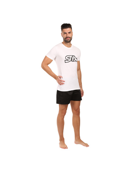 Styx Herren-Pyjama Styx schwarz-weiß