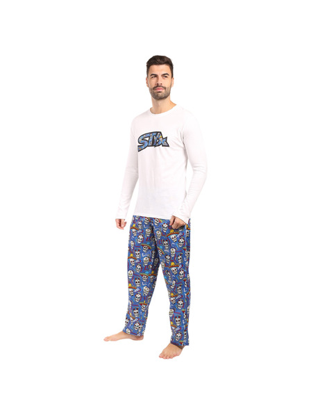 Styx Herren-Pyjama Styx Totenkopf