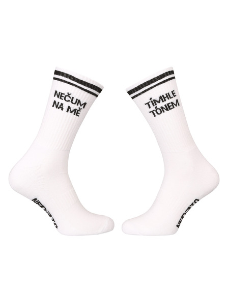 Nedeto Nedeto Socken sportlich hoch Nečum na mě weiß