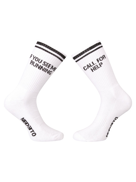 Nedeto Nedeto Socken sportlich hoch Running weiß