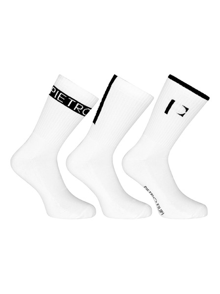 Pietro Filipi Dreierset - Pietro Filipi Socken Sportiv hoch weiß