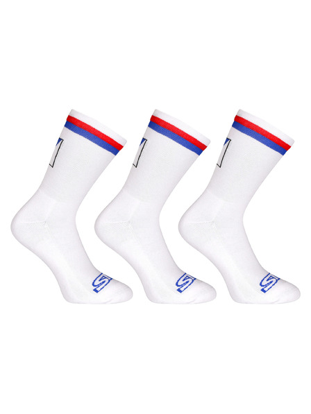 Styx Dreierset - Styx Socken hoch weiß Trikolore