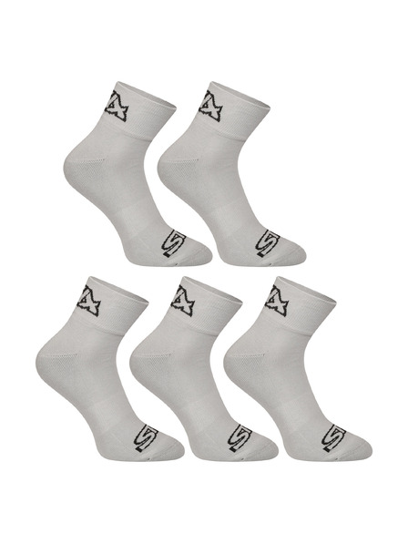 Styx Fünfer-Set - Socken Styx Knöchel grau