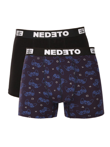 Nedeto Zweier-Set - Herren-Boxershorts Nedeto mehrfarbig
