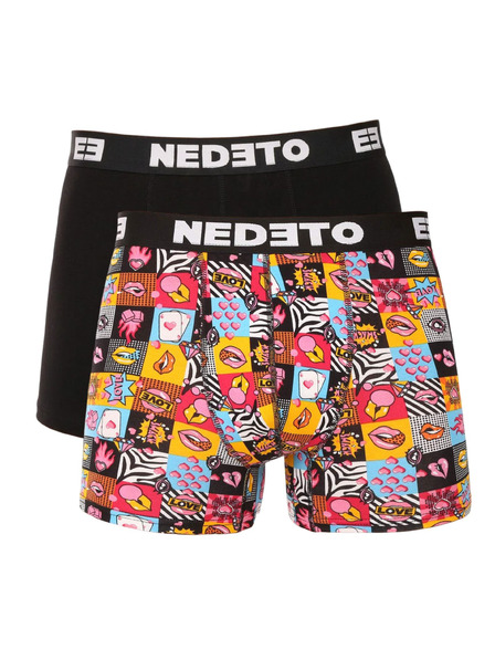 Nedeto Zweier-Set - Herren-Boxershorts Nedeto mehrfarbig