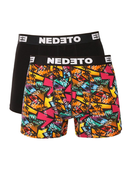 Nedeto Zweier-Set - Herren-Boxershorts Nedeto mehrfarbig