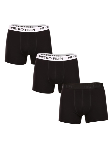 Pietro Filipi Dreierpack - Herrenboxershorts Pietro Filipi schwarz