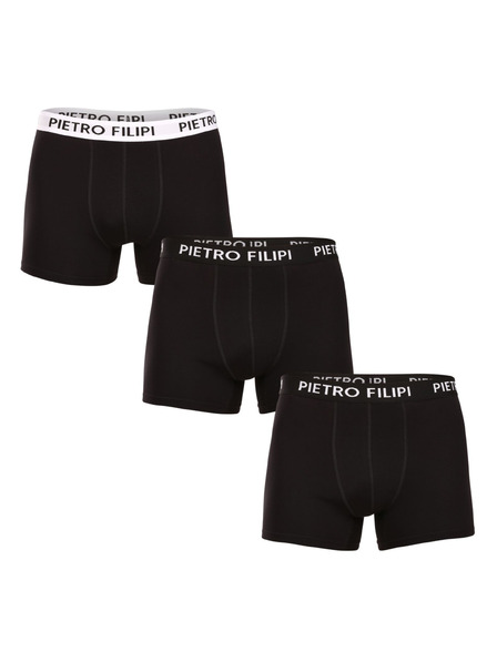 Pietro Filipi Dreierpack - Herrenboxershorts Pietro Filipi schwarz