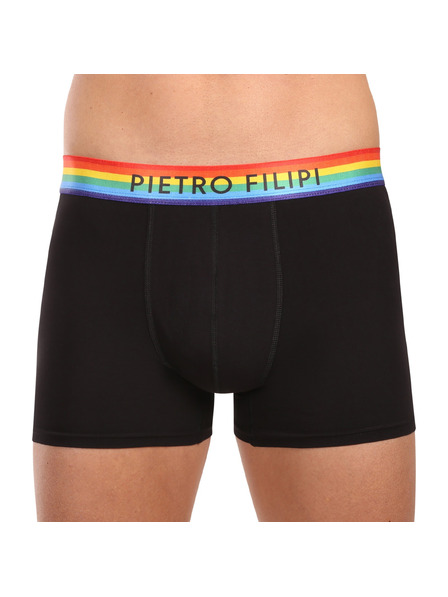 Pietro Filipi Dreierpack - Herrenboxershorts Pietro Filipi schwarz Rainbow