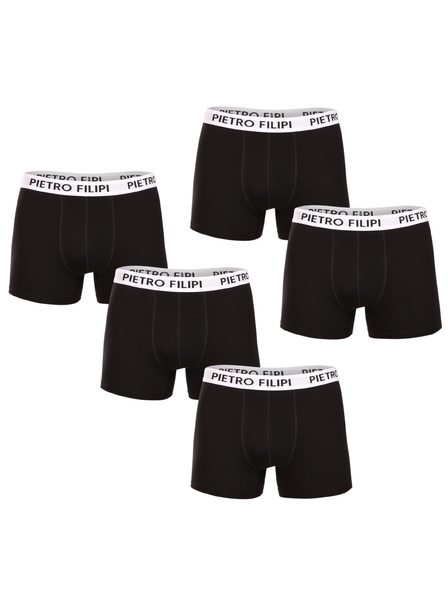 Pietro Filipi Fünferpack - Herrenboxershorts Pietro Filipi schwarz