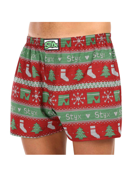 Styx Herrenshorts Styx art klassisches Gummi Übergröße Weihnachten gestrickt