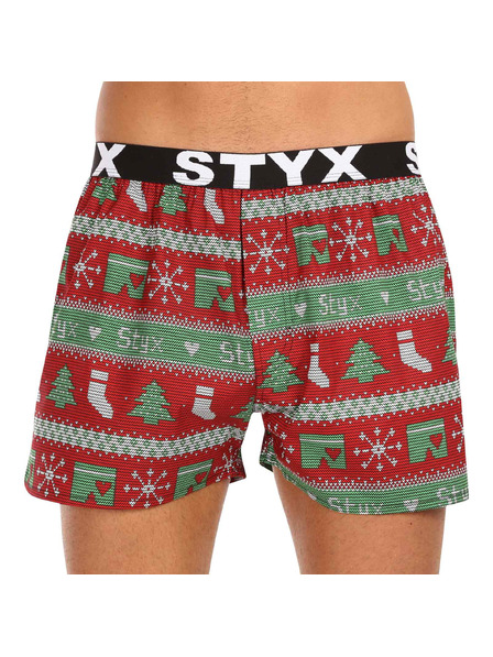 Styx Herrenshorts Styx art Sportgummi Weihnachten gestrickt