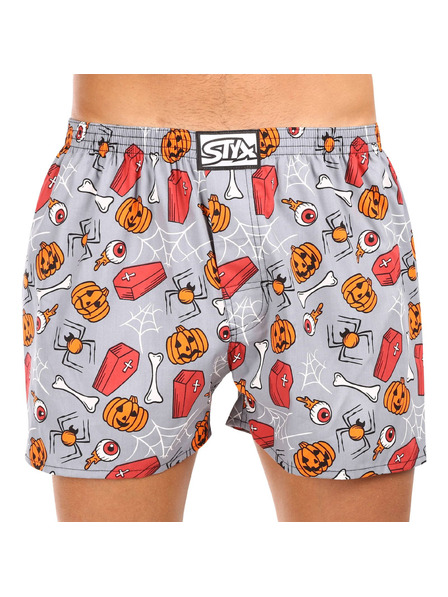 Styx Herren-Shorts Styx art klassisches Gummiband übergroß Halloween Särge