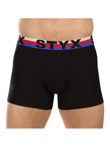 Styx Dreier-Set - Herren-Boxershorts Styx long Sportgummi mehrfarbig Trikolore