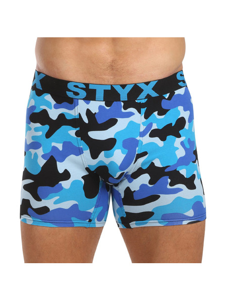 Styx Dreierpack - Herrenboxershorts Styx long art Sportgummi mehrfarbig