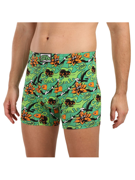 Styx Herren-Boxershorts Styx long art klassisches Gummiband Tropic