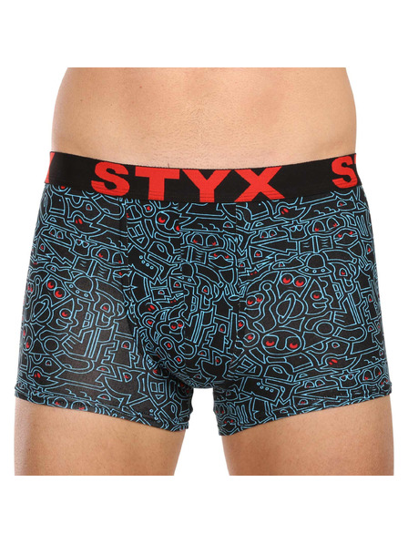Styx Fünfer-Set - Herren-Boxershorts Styx art Sportgummi Mehrfarbig